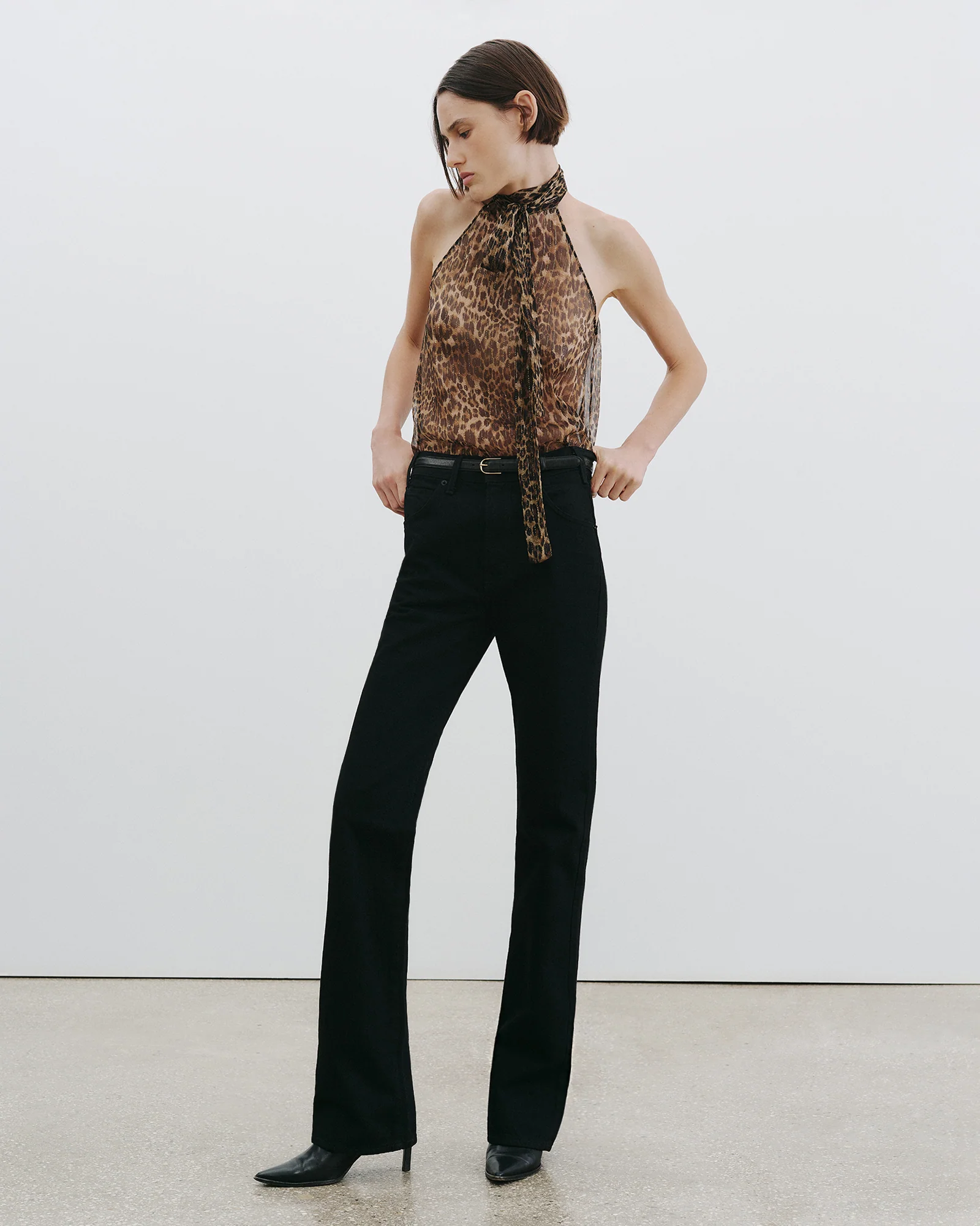 ALLA SILK HALTERNECK TOP - Image 5